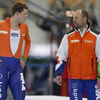Sven Kramer met oud-coach Gerard Kemkers