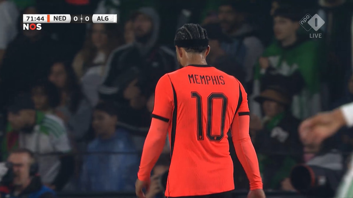 Memphis Depay bij het Nederlands elftal