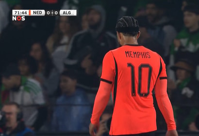 Memphis Depay bij het Nederlands elftal
