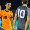 Anass Salah-Eddine in actie bij Jong Oranje