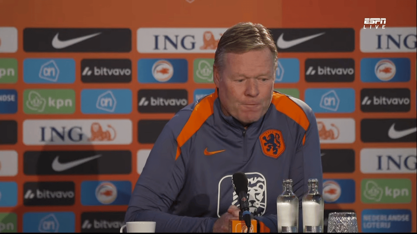 Ronald Koeman, bondscoach van het Nederlands elftal