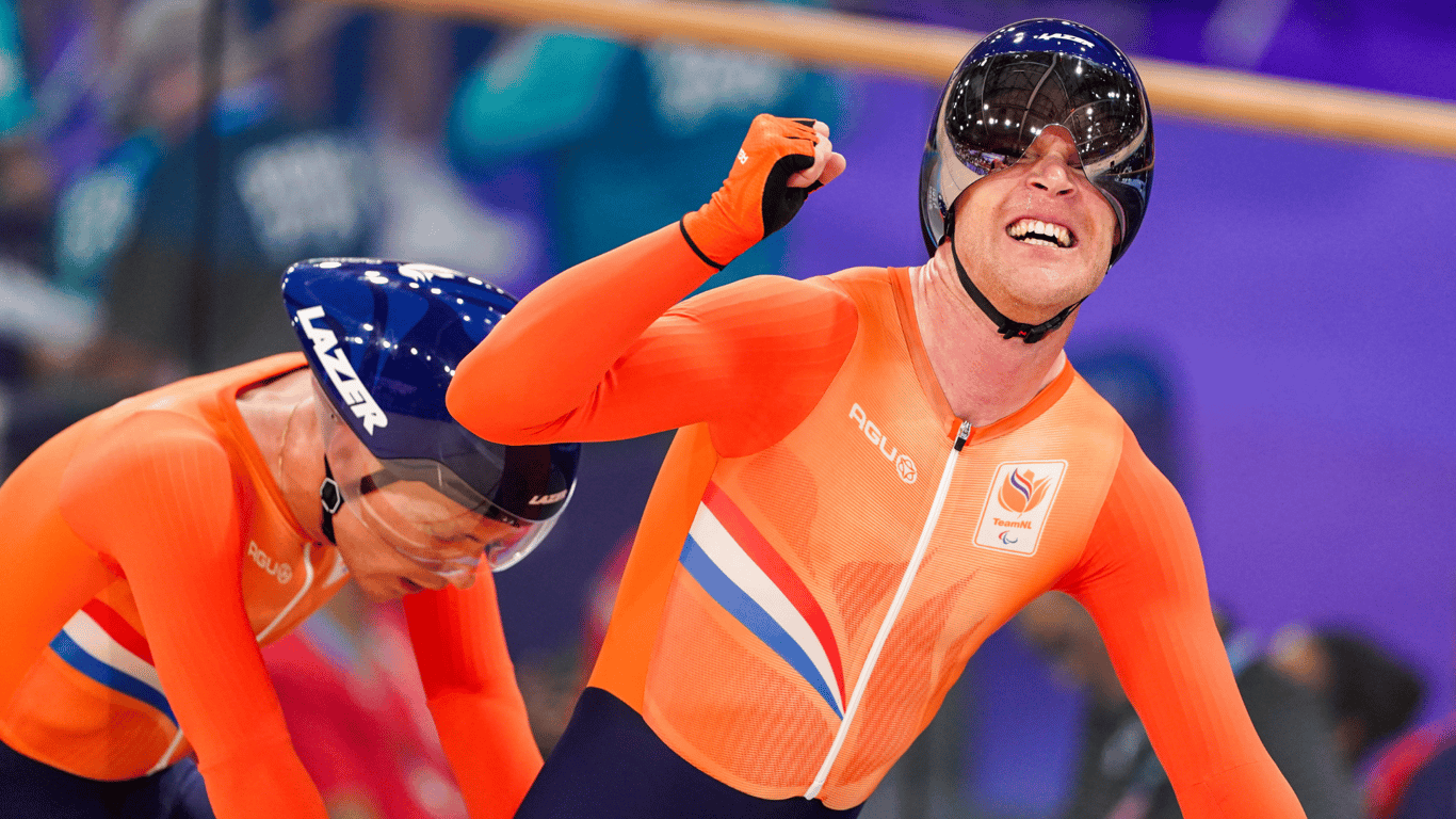 Tristan Bangma, Vincent ter Schure, Daniel Abraham Gebru, TeamNL, goud, wielrennen, Paralympische Spelen