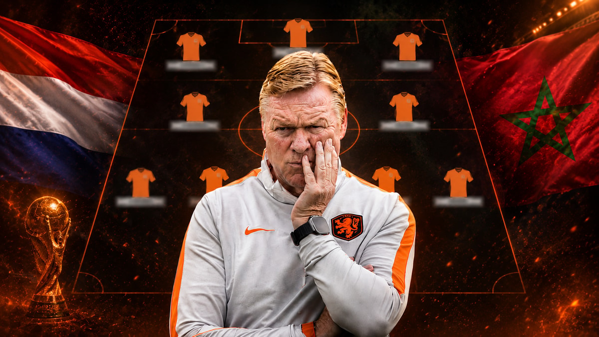 De opstelling van Nederland tegen Marokko op het WK 2026