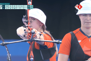 Laura van der Winkel, Gaby Schloesser, Quinty Roeffen, Handboogschutters, TeamNL, Olympische Spelen, Parijs 2024