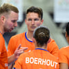 Overleg bij de korfballers