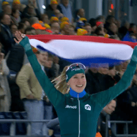 Merel Conijn pakt goud tijdens de NK afstanden