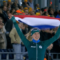 Merel Conijn pakt goud tijdens de NK afstanden