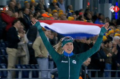 Merel Conijn pakt goud tijdens de NK afstanden