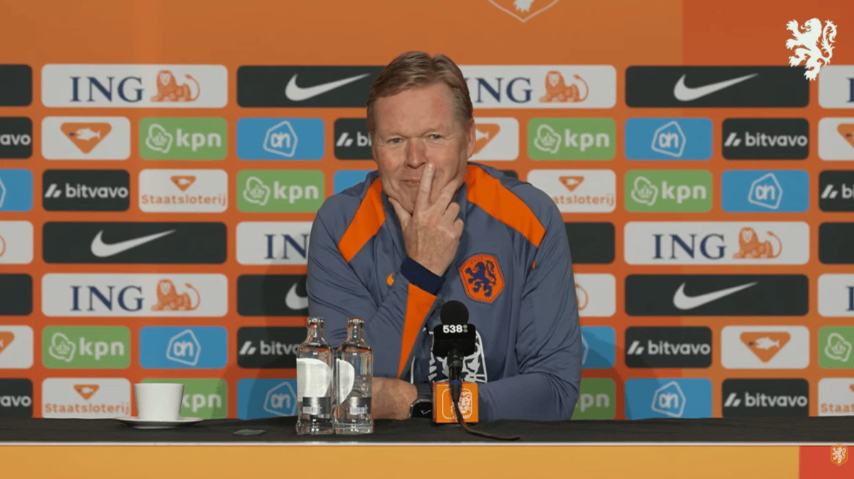 Ronald Koeman, bondscoach van het Nederlands elftal
