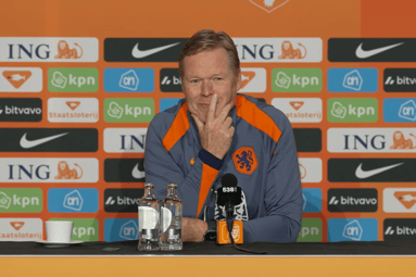 Ronald Koeman, bondscoach van het Nederlands elftal