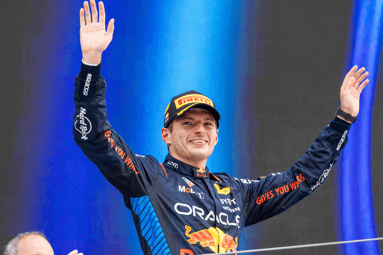 Max Verstappen viert feest