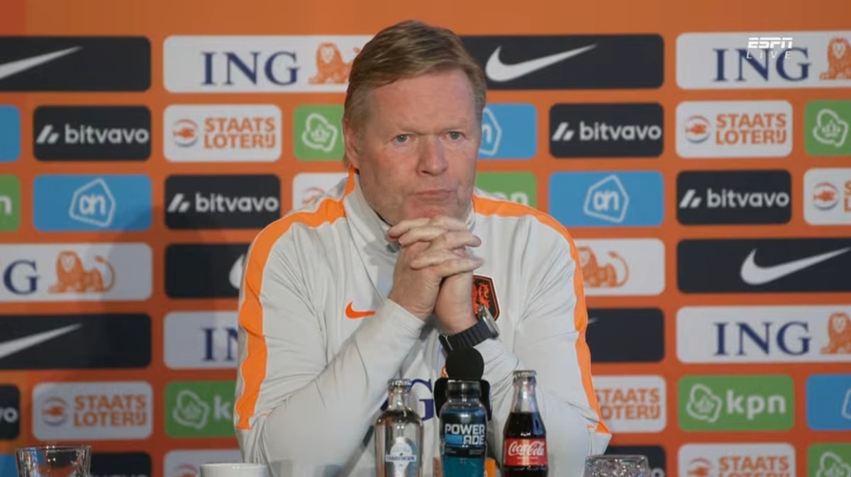 Ronald Koeman, bondscoach van het Nederlands elftal