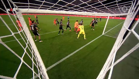 Het afgekeurde doelpunt van Virgil van Dijk tijdens Nederland - Duitsland