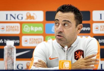 Xavi Hernández, bondscoach van het Nederlands elftal