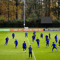 Het Nederlands elftal traint op de KNVB Campus in Zeist