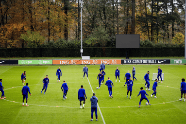 Het Nederlands elftal traint op de KNVB Campus in Zeist