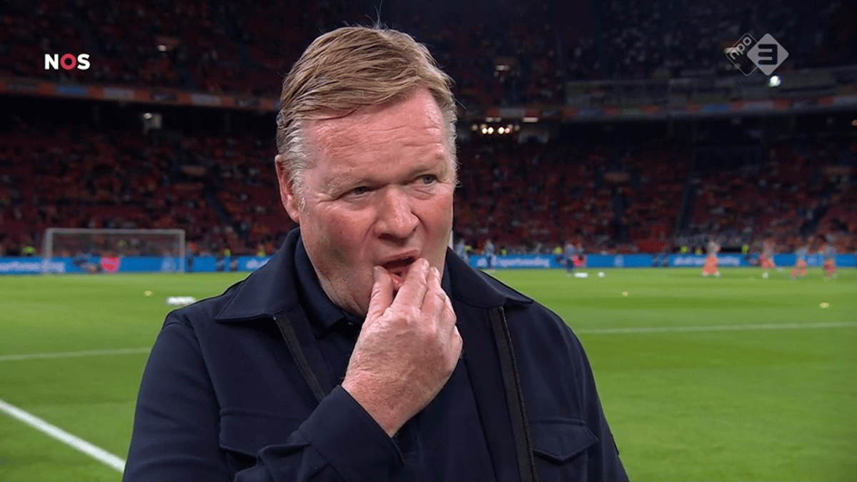 Ronald Koeman, bondscoach van het Nederlands elftal
