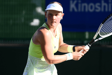 Suzan Lamens won vorig jaar het WTA-toernooi van Osaka