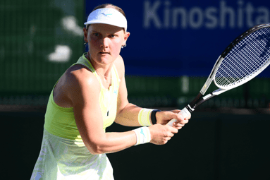 Suzan Lamens won vorig jaar het WTA-toernooi van Osaka