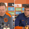 Ronald Koeman en Bart Verbruggen op een persconferentie