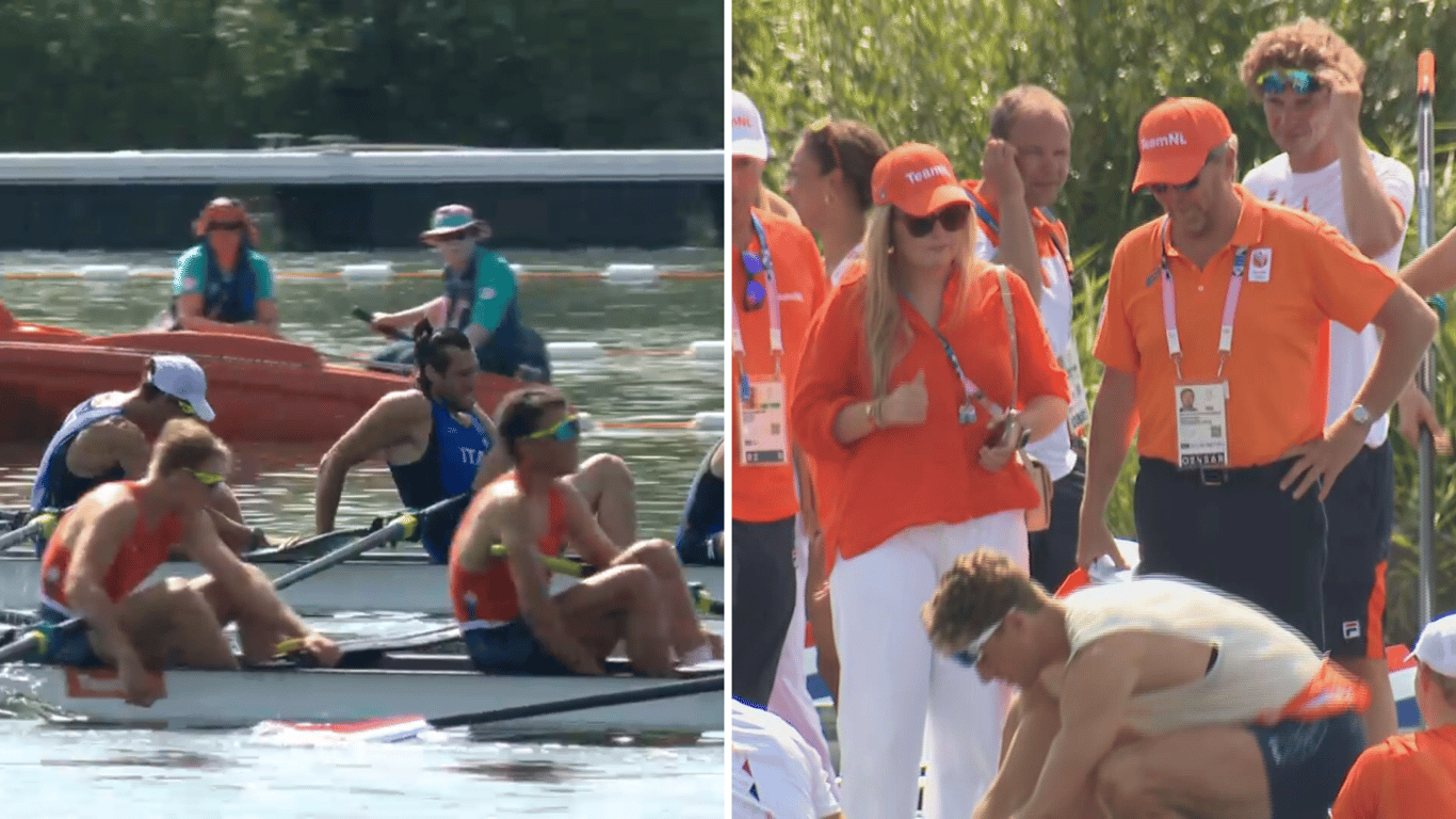 Topdag bij Nederlandse roeiploeg op Olympische Spelen eindigt met domper