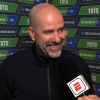 Peter Bosz voor de camera bij ESPN