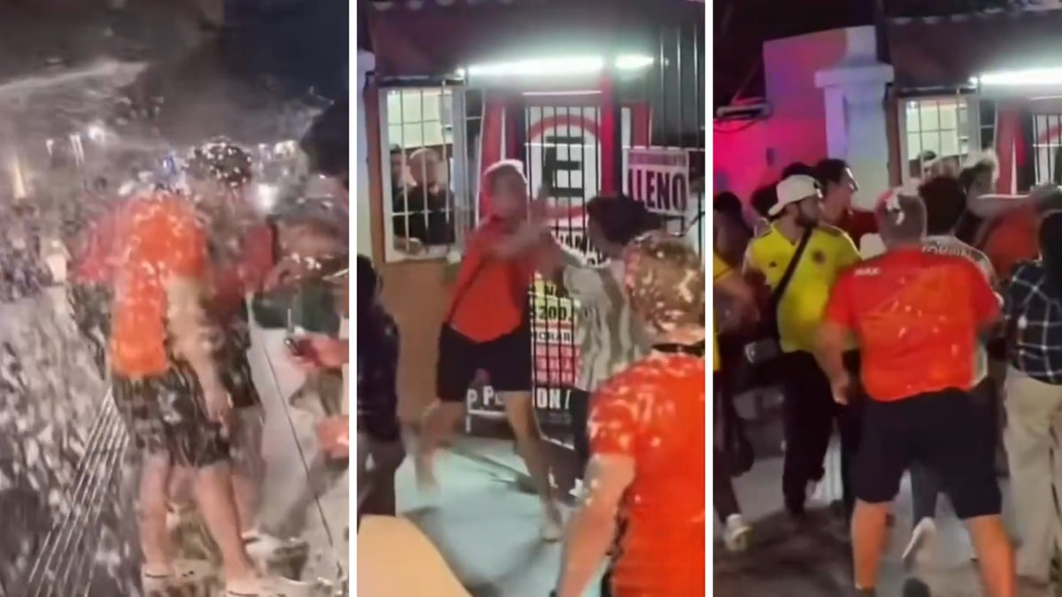 Oranjefans slaags met Mexicanen