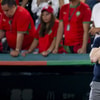Ronald Koeman baalt tijdens de wedstrijd