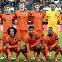 De opstelling van Jong Oranje tegen Jong Zweden (3-0 winst)