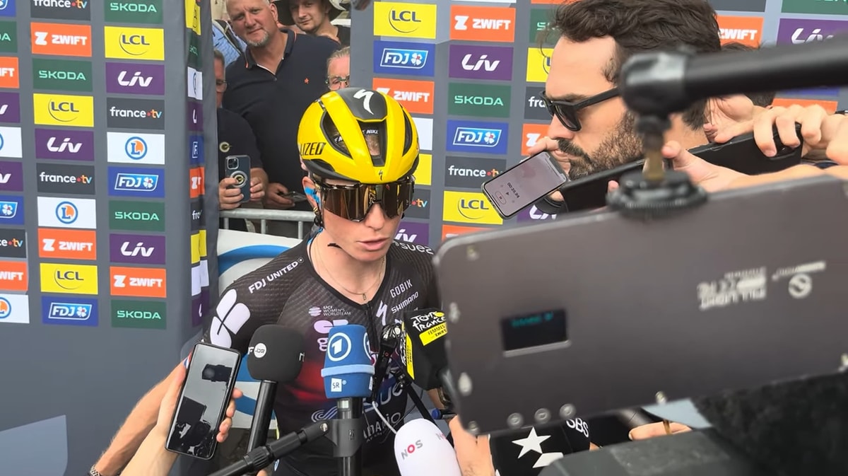 Demi Vollering reageert na zware valpartij