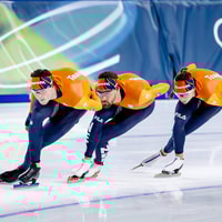 TeamNL traint tijdens de Olympische Winterspelen