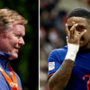 Bondscoach Ronald Koeman en voormalig Oranjespeler Steven Bergwijn
