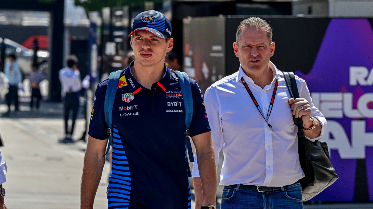 Max Verstappen met zijn vader Jos Verstappen
