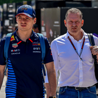 Max Verstappen met zijn vader Jos Verstappen