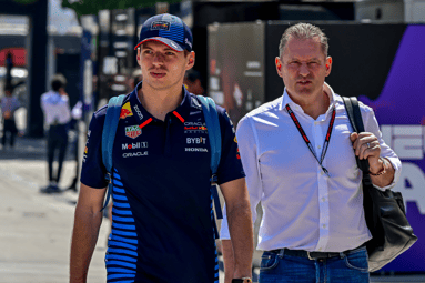 Max Verstappen met zijn vader Jos Verstappen