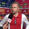 Davy Klaassen voor de camera van ESPN