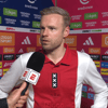 Davy Klaassen voor de camera van ESPN