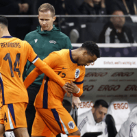 Quinten Timber maakte in de oefeninterland tegen Duitsland zijn debuut voor Oranje