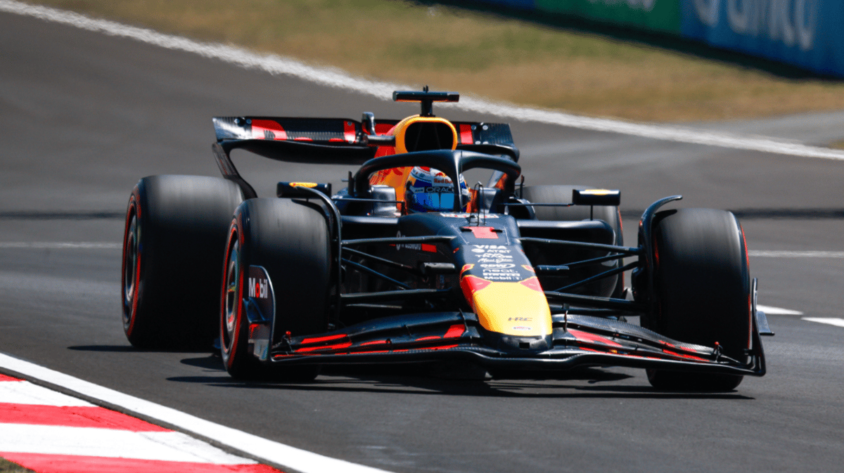 De RB21 van Max Verstappen