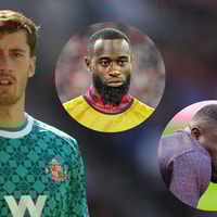 Robin Roefs, Lutsharel Geertruida en Brian Brobbey bij Sunderland