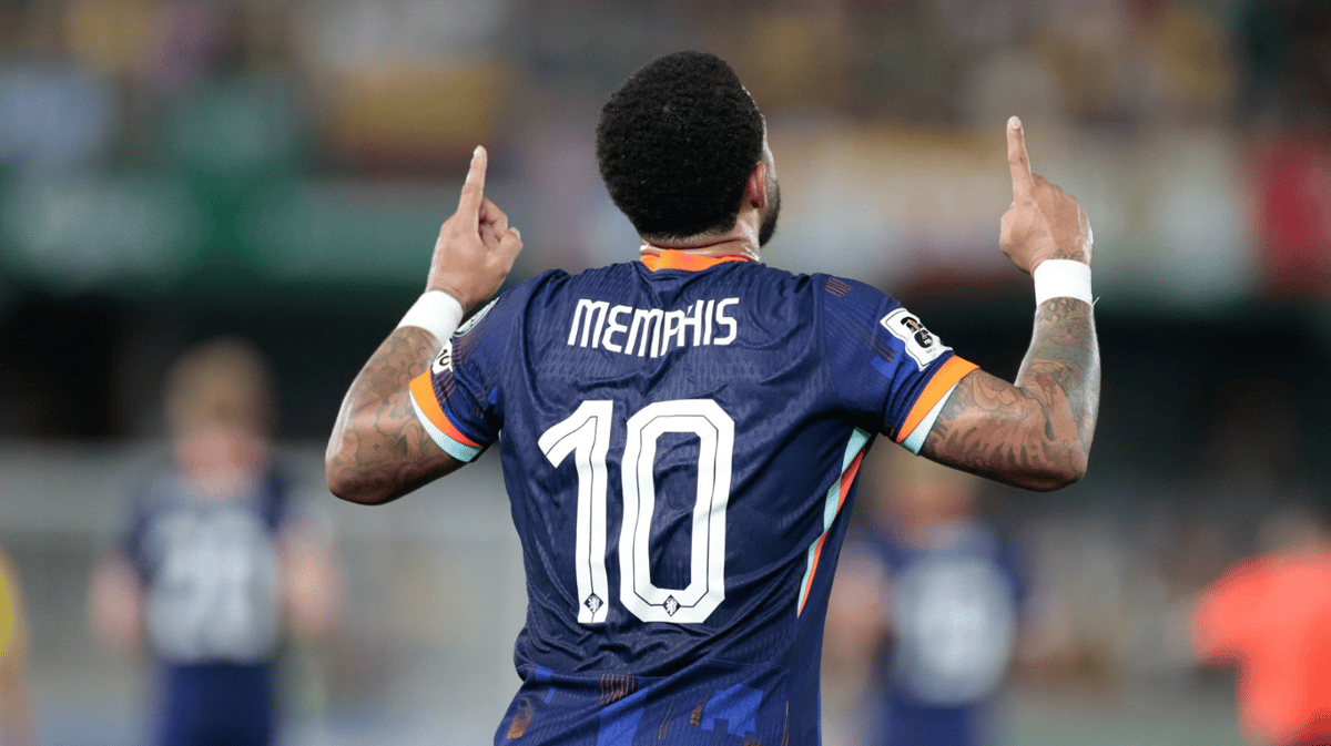 Memphis Depay bij het Nederlands elftal