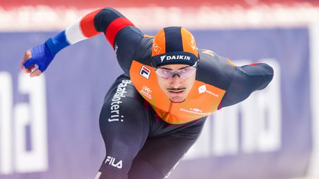 Sebas Diniz in actie op de 500 meter