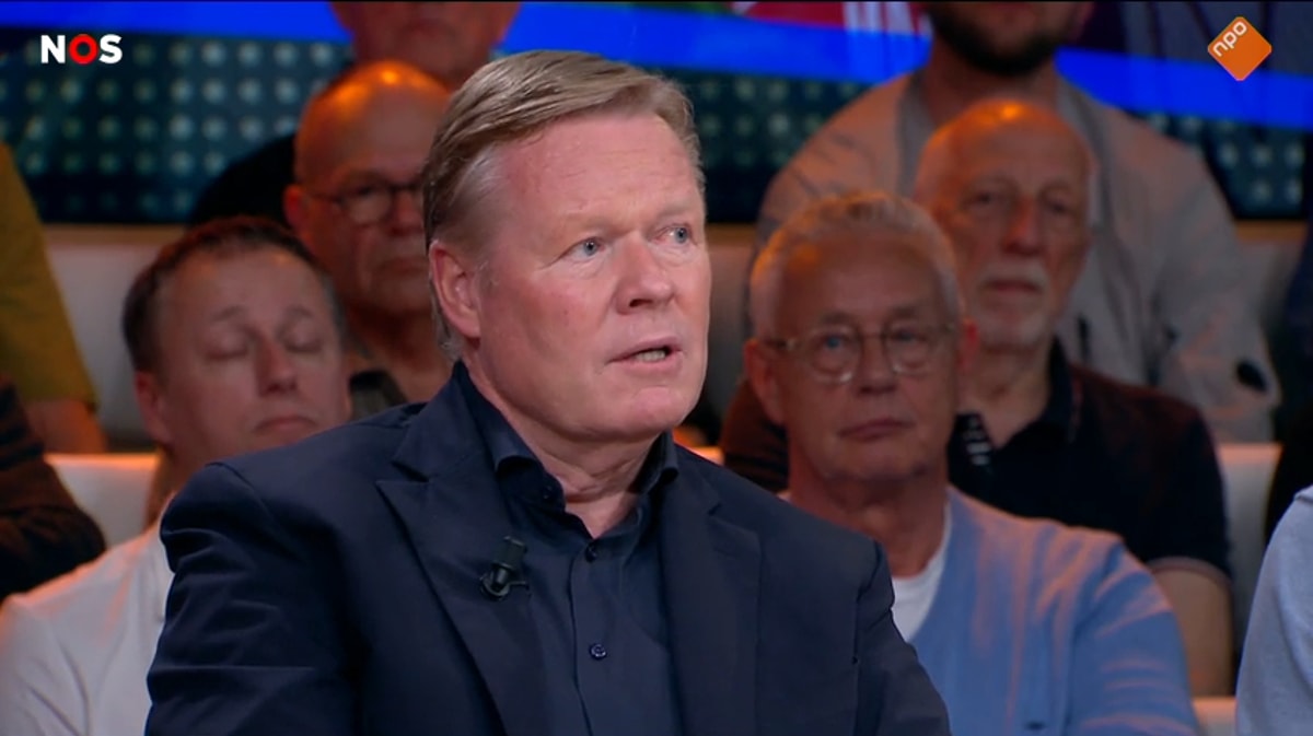 Ronald Koeman bij Studio Voetbal