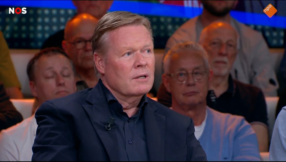 Ronald Koeman bij Studio Voetbal