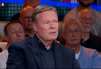 Ronald Koeman bij Studio Voetbal