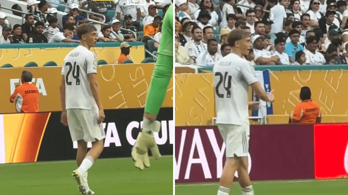 Dean Huijsen spuugt richting Francisco Conceicão