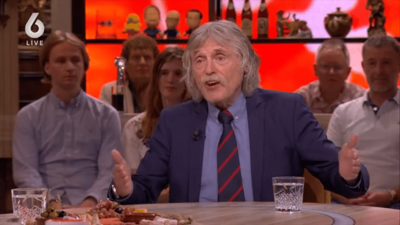 Johan Derksen bij Vandaag Inside Oranje op SBS 6