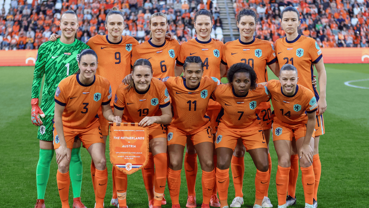 De opstelling van Nederland tegen Oostenrijk