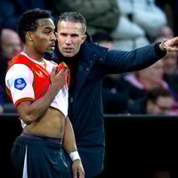 Quinten Timber met Robin van Persie bij Feyenoord