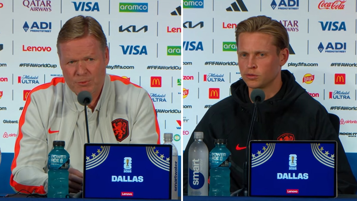 Ronald Koeman en Frenkie de Jong blikken vooruit op Nederland - Japan